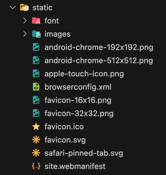 favicon files